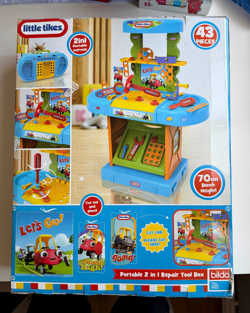 Набор инструментов Little Tikes на стойке, 43 элемента