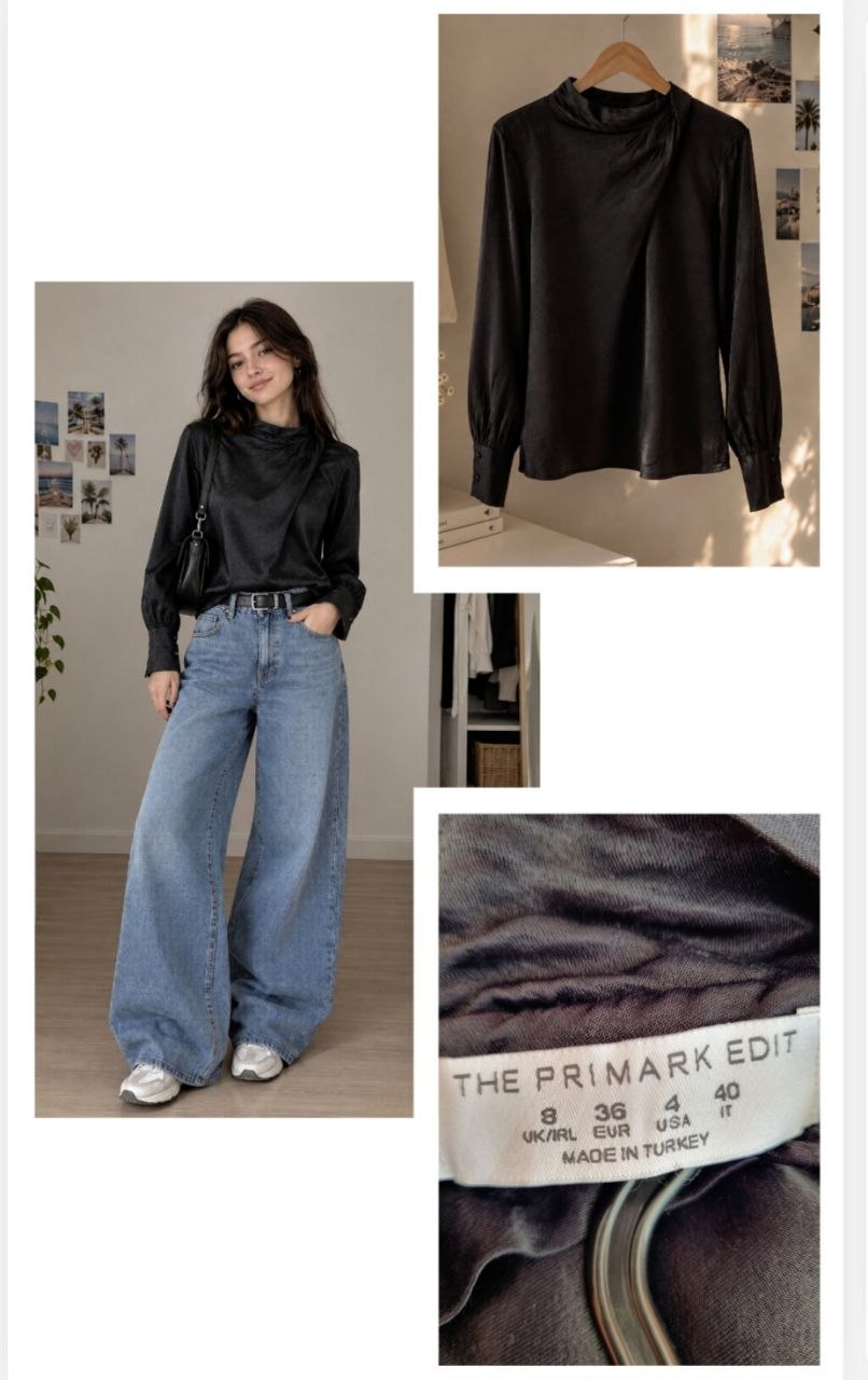 Блузка Primark, размер XS/S, 100% вискоза