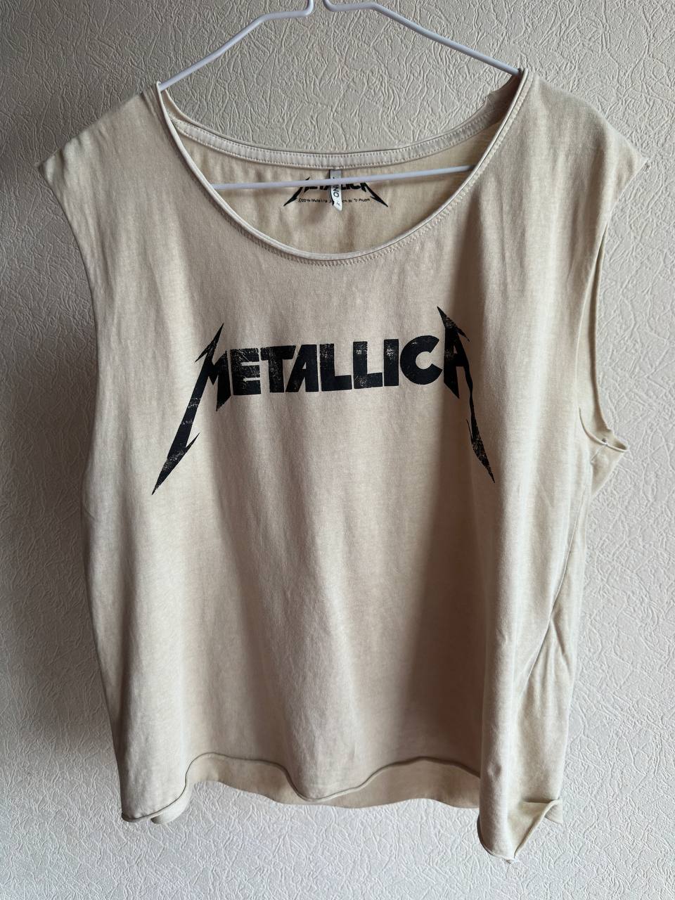 Футболка без рукавов Metallica, размер M