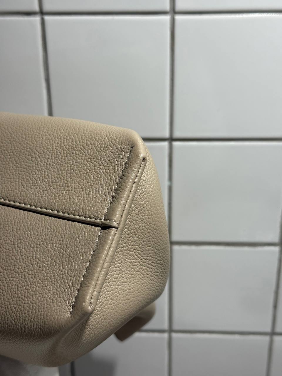 Сумка Polene Numéro Neuf Mini Textured Taupe
