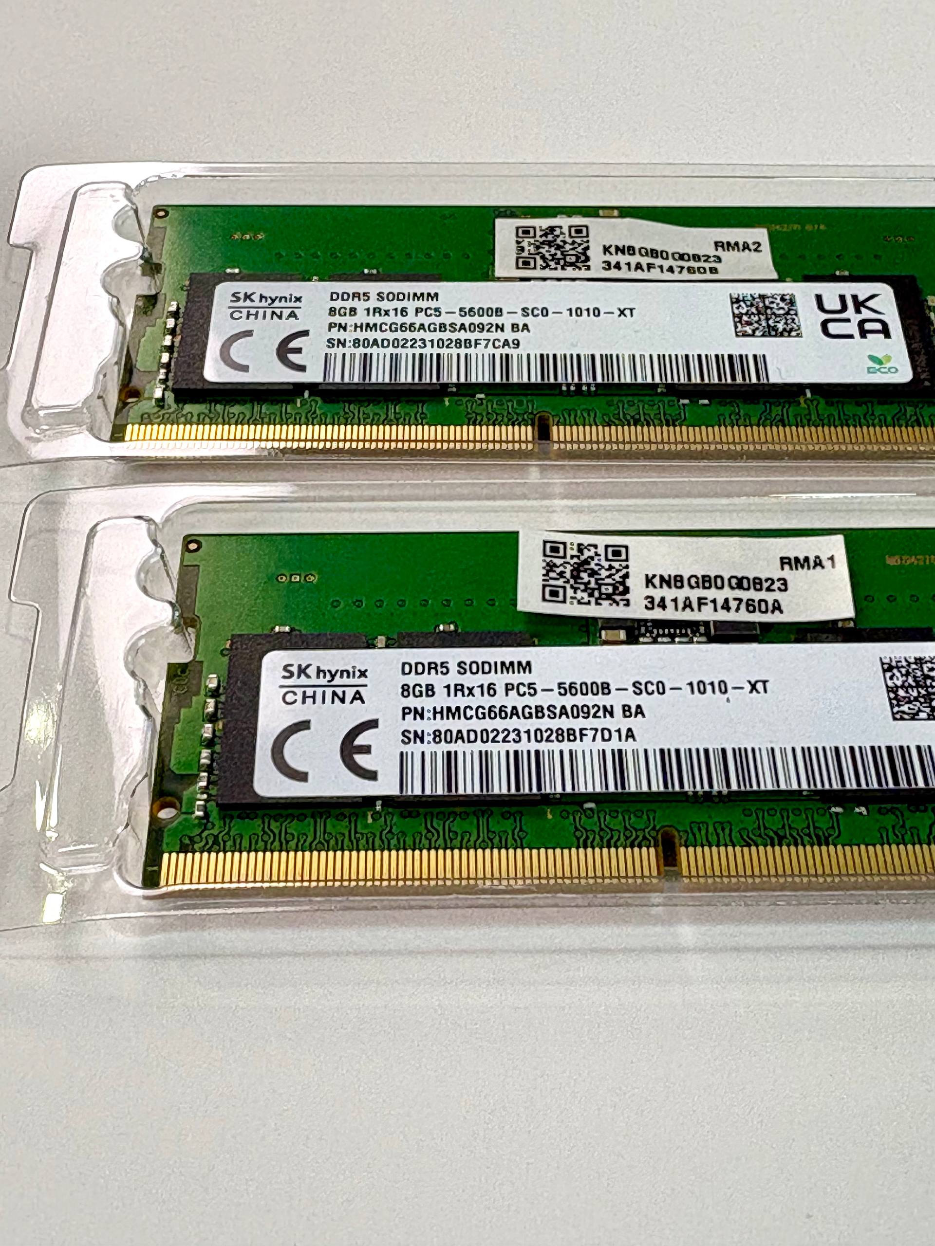 Оперативная память SK hynix DDR5 SO-DIMM 5600 16ГБ (2x8ГБ)