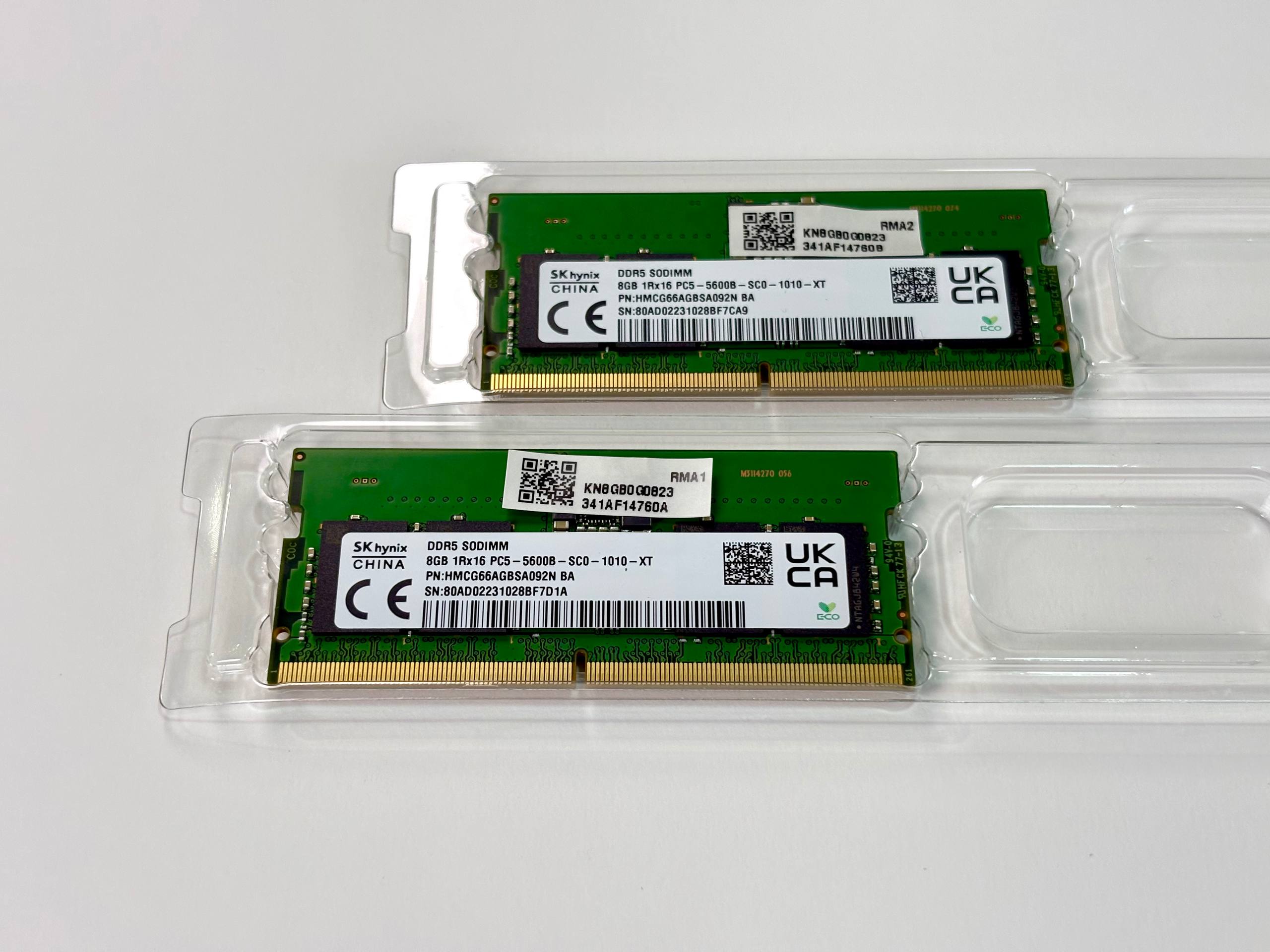 Оперативная память SK hynix DDR5 SO-DIMM 5600 16ГБ (2x8ГБ)