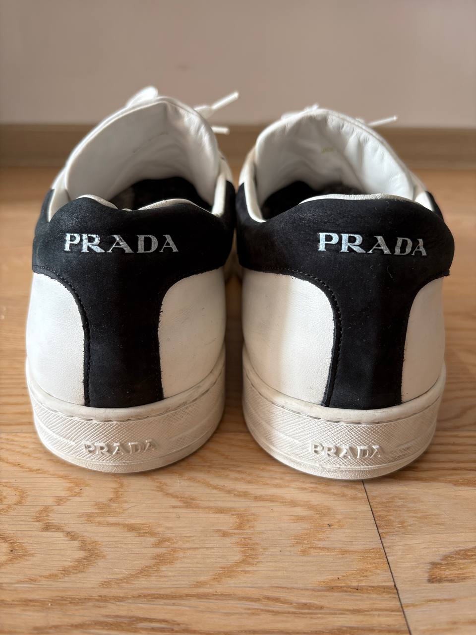 Prada White Leather Sneakers, размер 12 (30 см)
