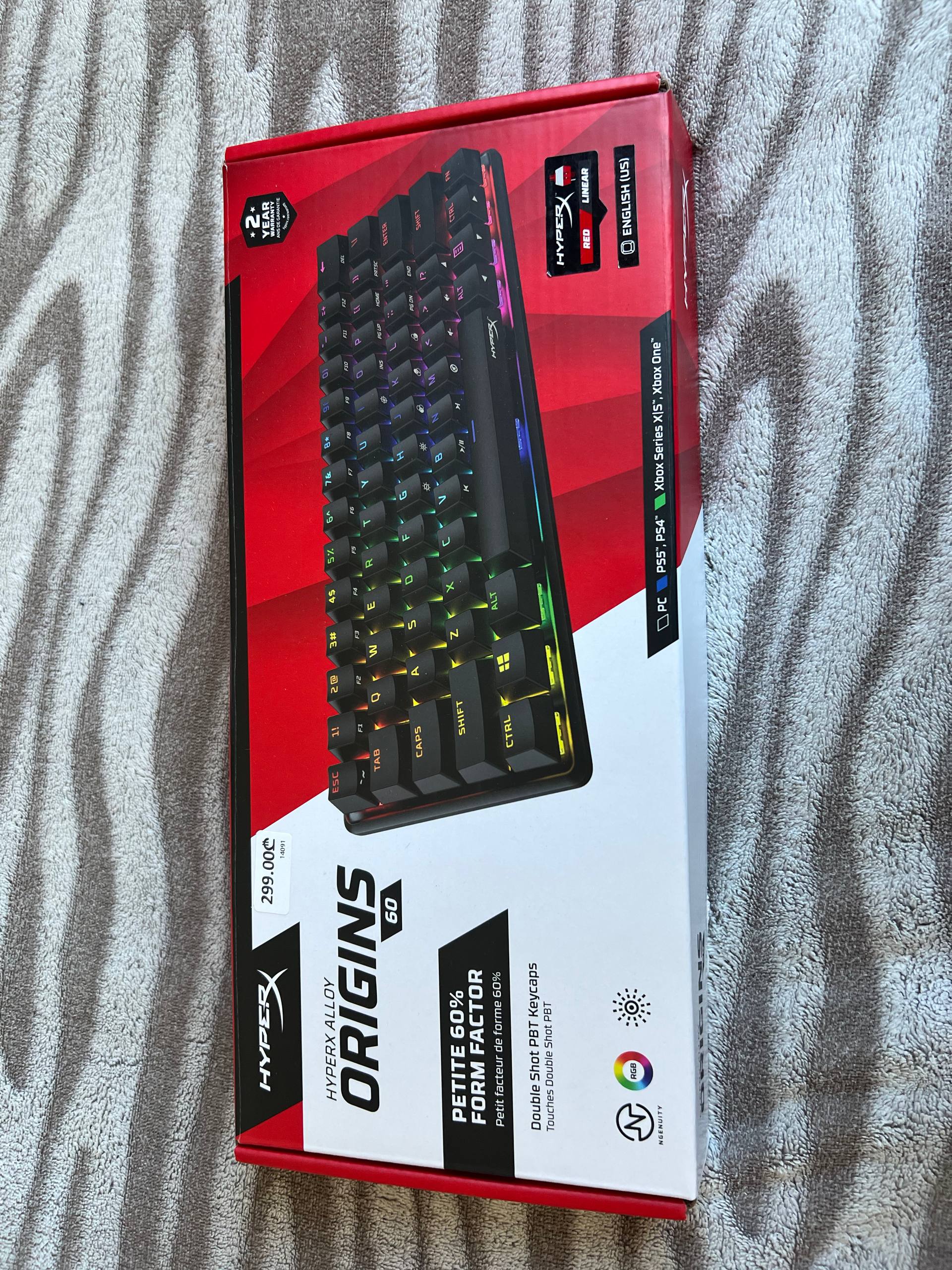 Клавиатура HyperX Alloy Origins 60%