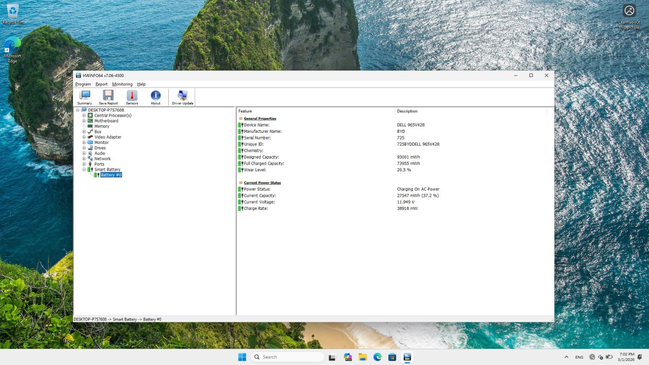 Ноутбук Dell Precision 7770 (i7-12850HX, RTX A3000 12GB, 32GB DDR5, 1TB SSD)