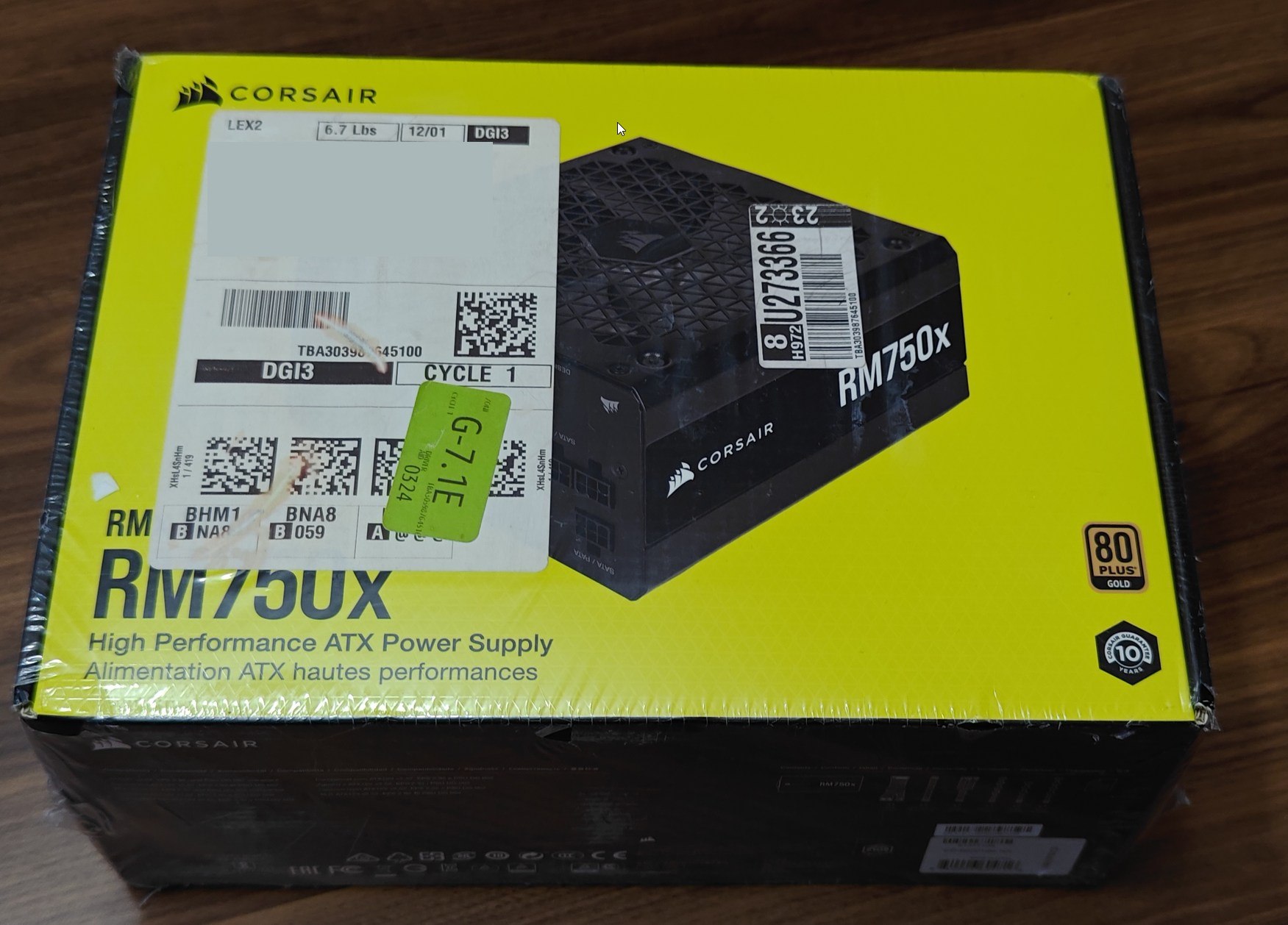Блок питания Corsair RM750x 750W 80+ Gold