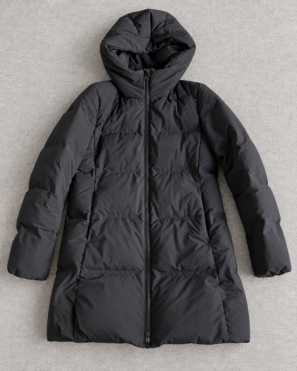 Зимнее пальто Uniqlo с капюшоном, размер XS