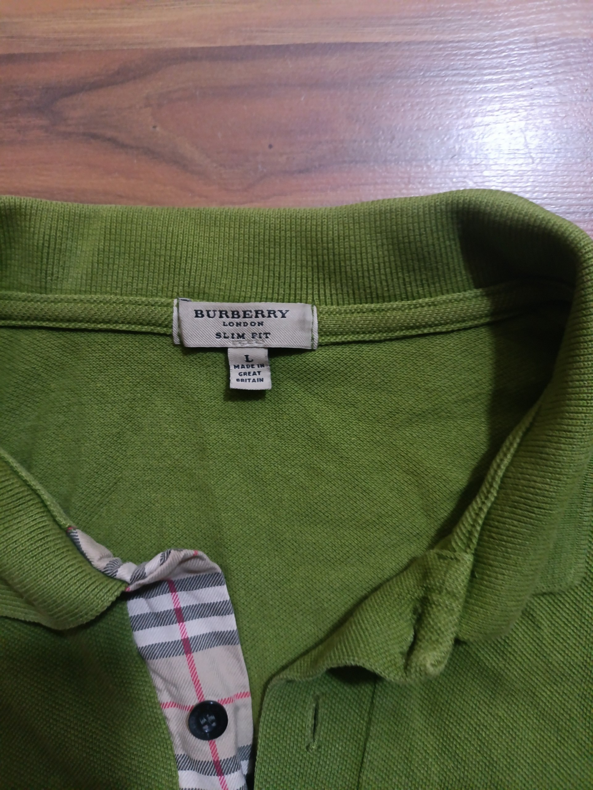 Поло Burberry, slim fit, размер L
