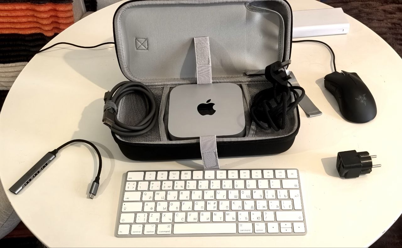 Mac mini M4 16GB/256GB с клавиатурой Magic Keyboard 2 и аксессуарами