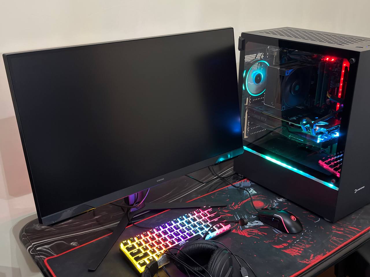 Игровой ПК (MSI X470, RTX 2080 Ti, 32GB) + монитор 27" 180Hz