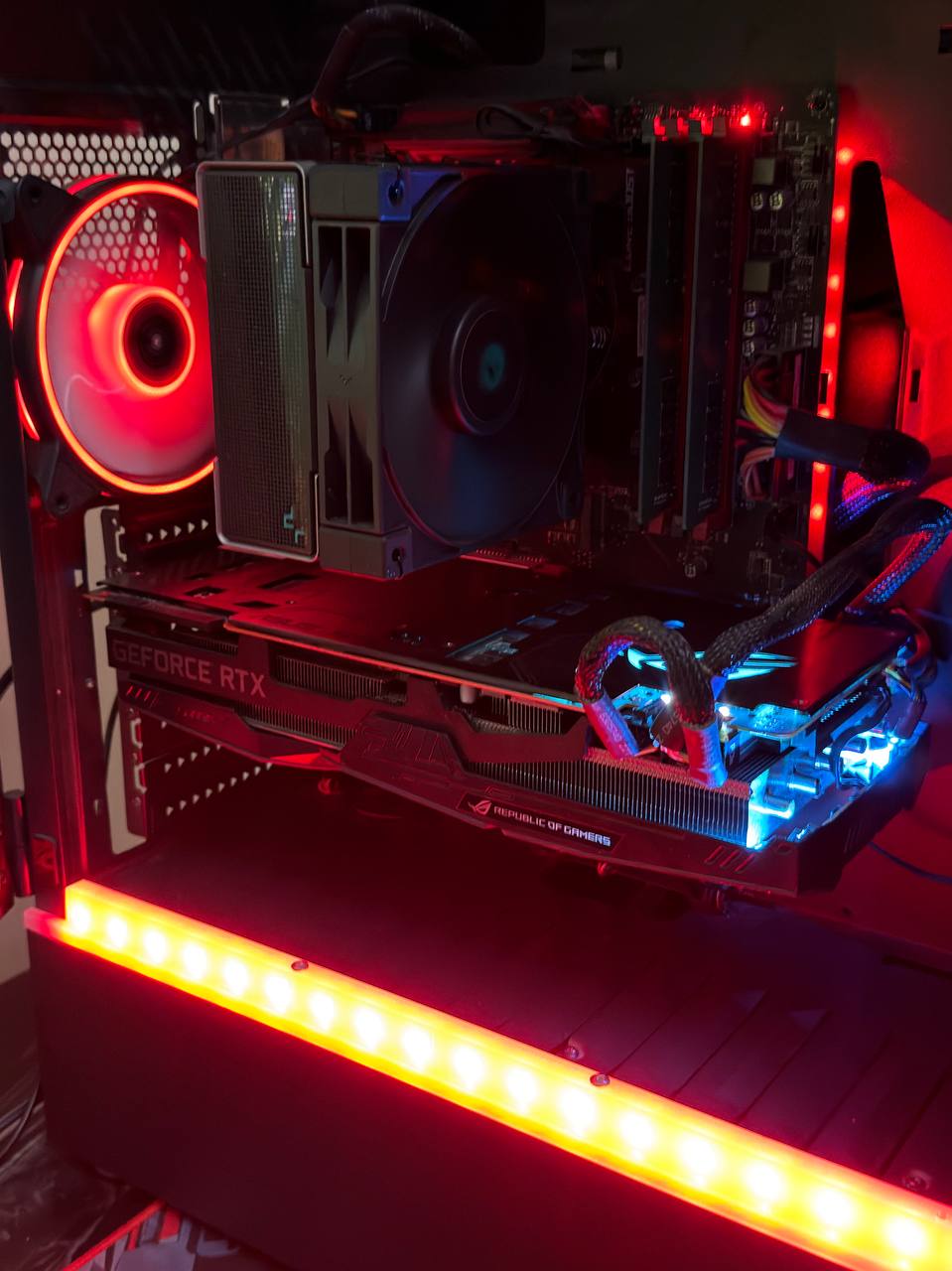 Игровой ПК (MSI X470, RTX 2080 Ti, 32GB) + монитор 27" 180Hz