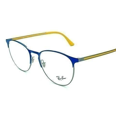 Очки Ray-Ban 6375 синие с желтым, оригинал