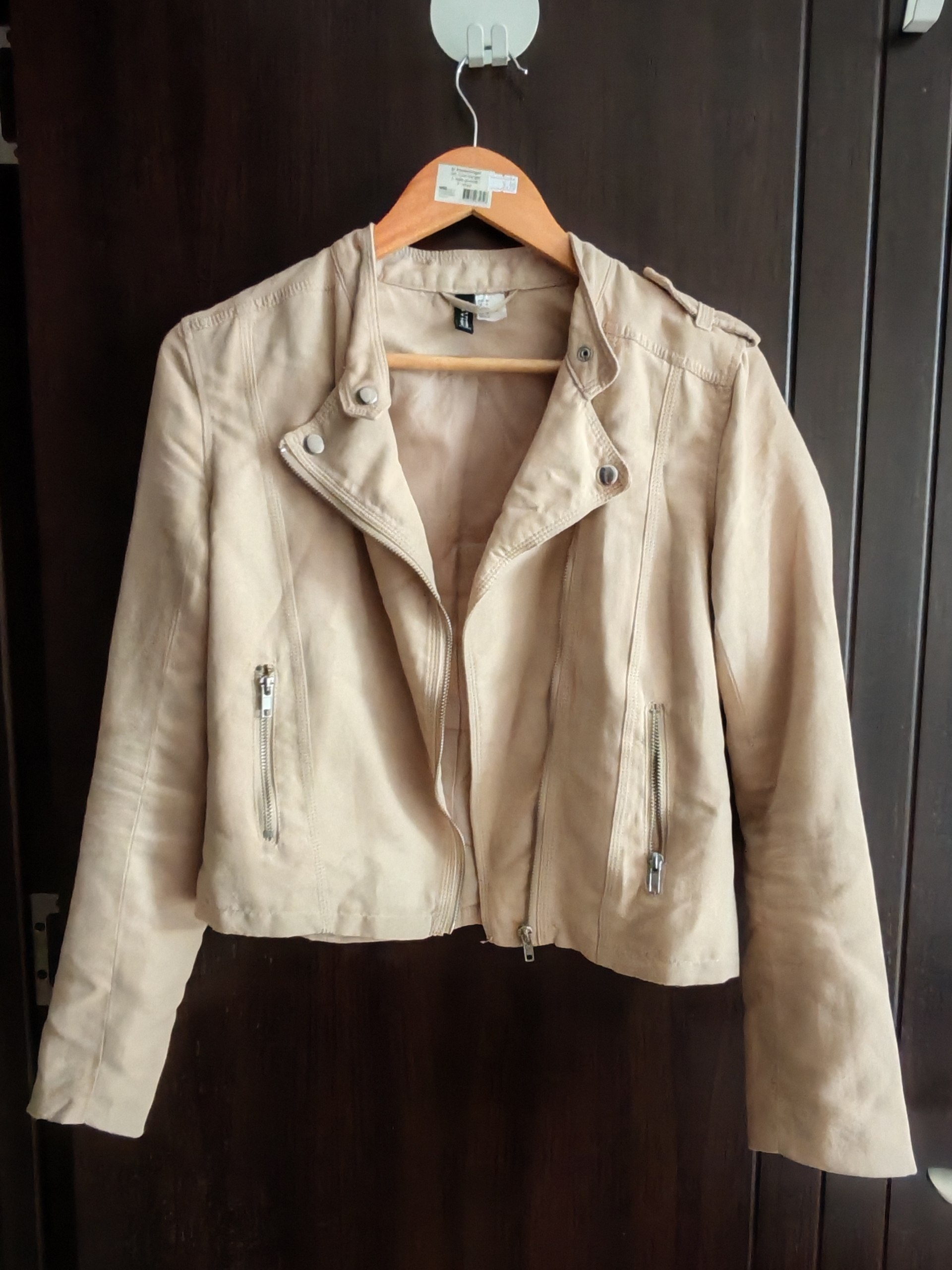 Куртка (касуха) бежевая мягкая H&M (EUR 36 / на S)