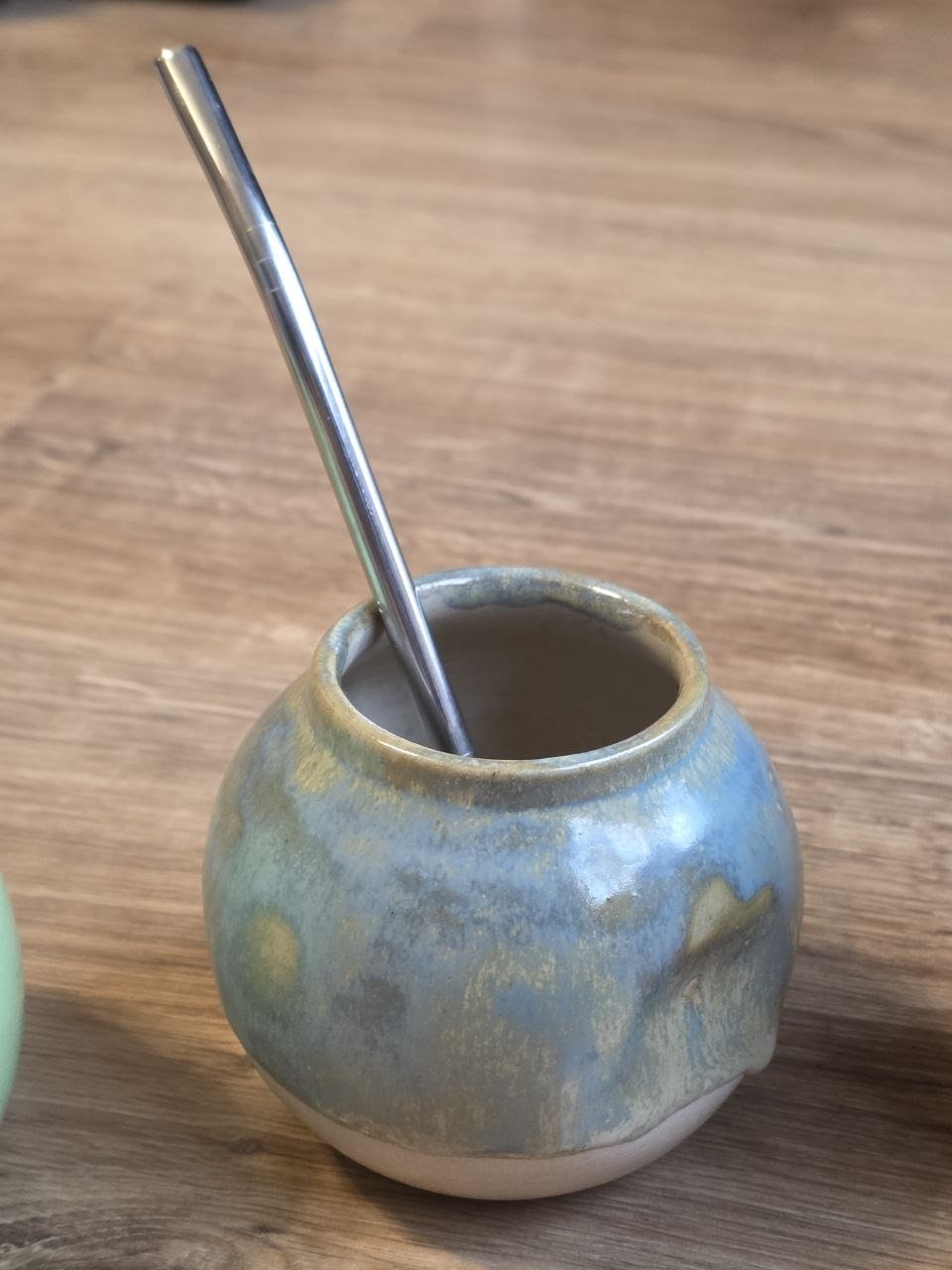 Керамический калабас серо-голубой