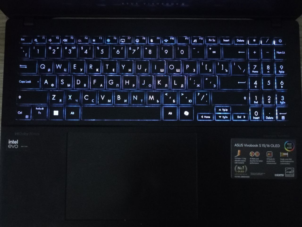 Ноутбук ASUS Vivobook S 15 OLED (Intel Core Ultra 5 125H, 16GB, 512GB)