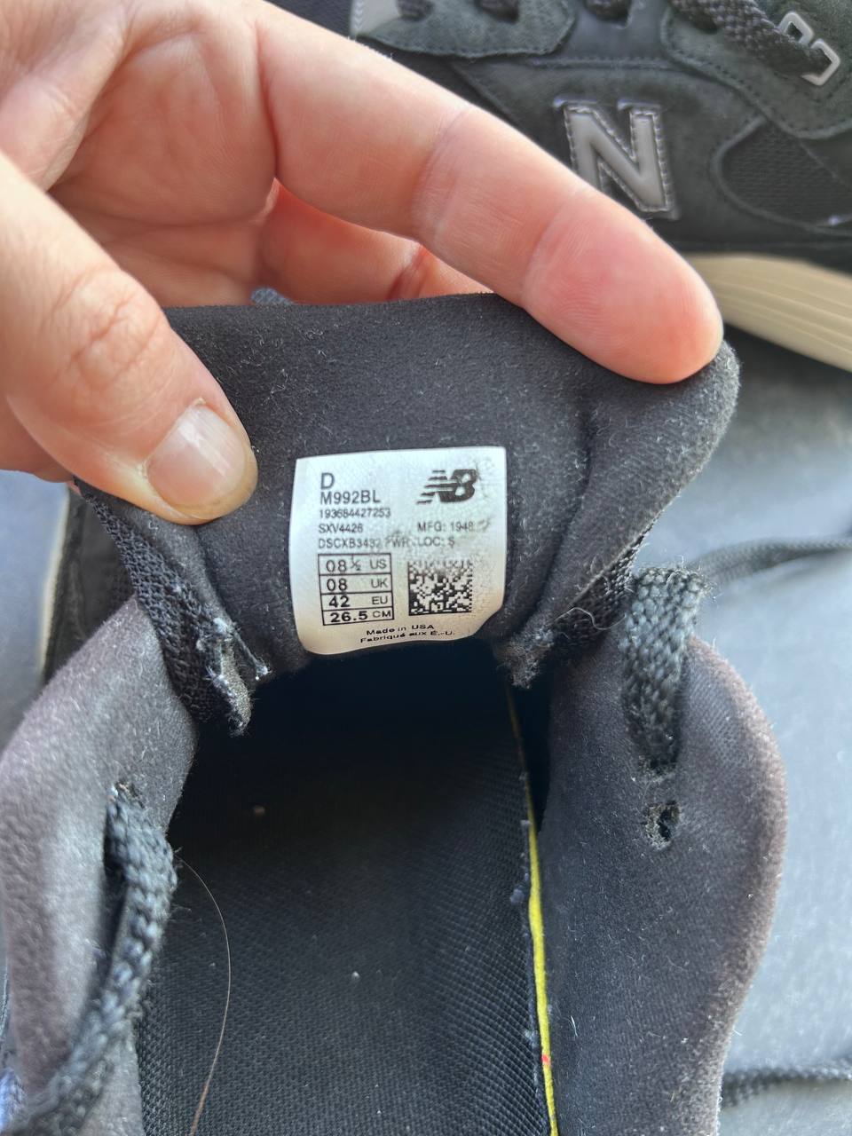 New Balance 992 Made in USA M992BL EU 42