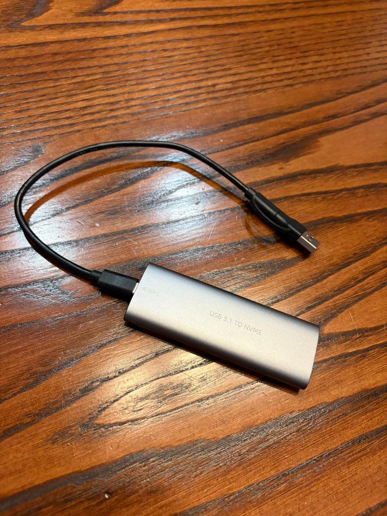 Внешний корпус (адаптер) для M.2 NVMe SSD, USB 3.1