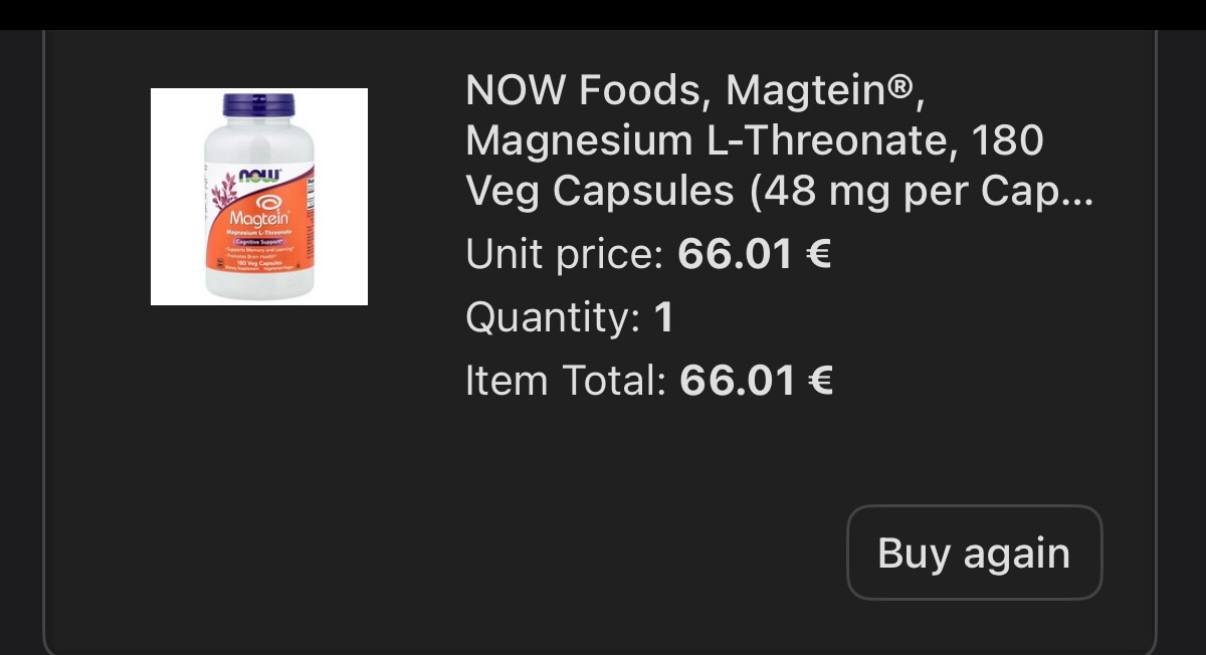 Magnesium L-Threonate NOW Foods (Magtein)