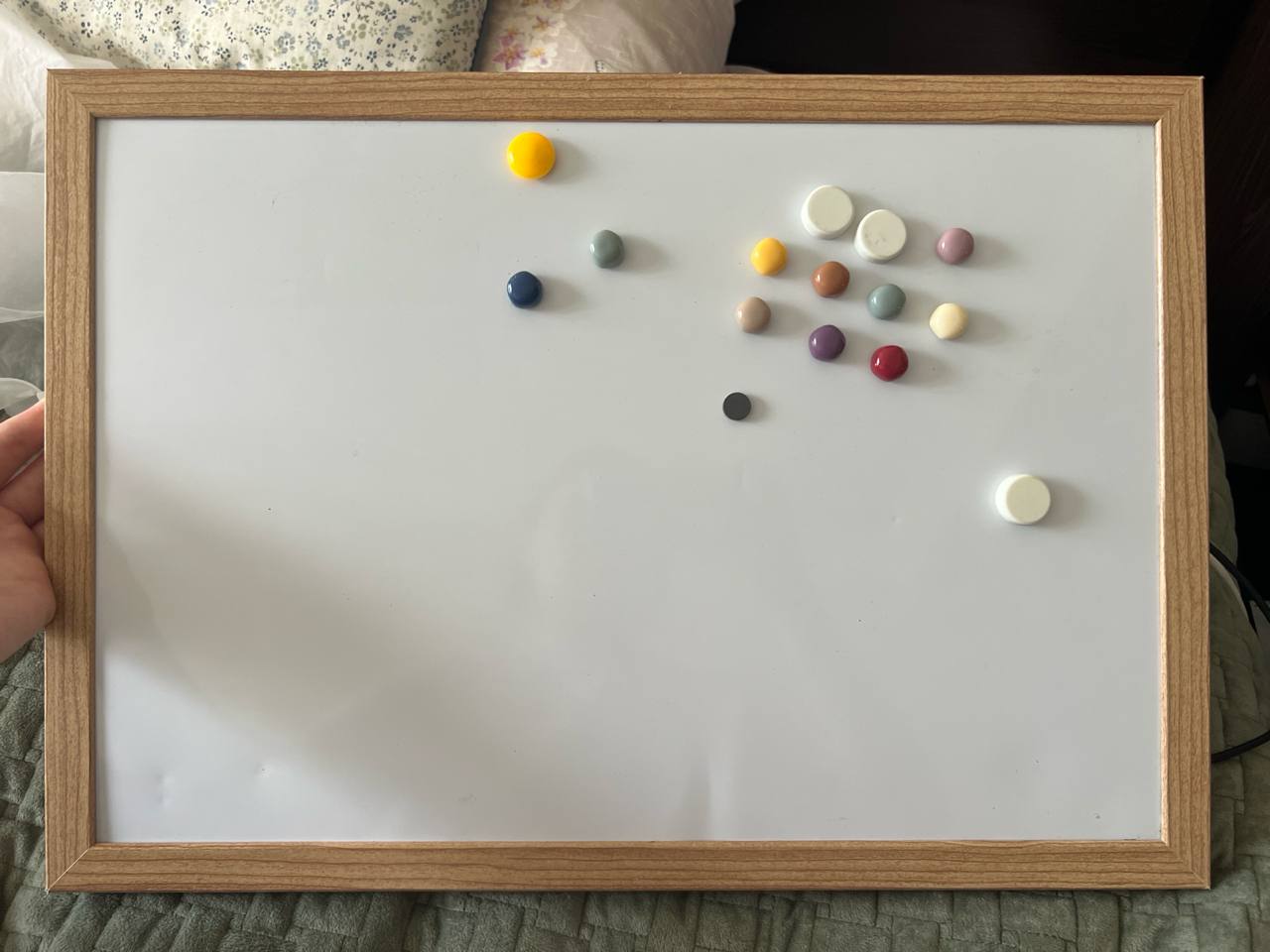 Металлическая доска для маркеров с магнитами 48x36