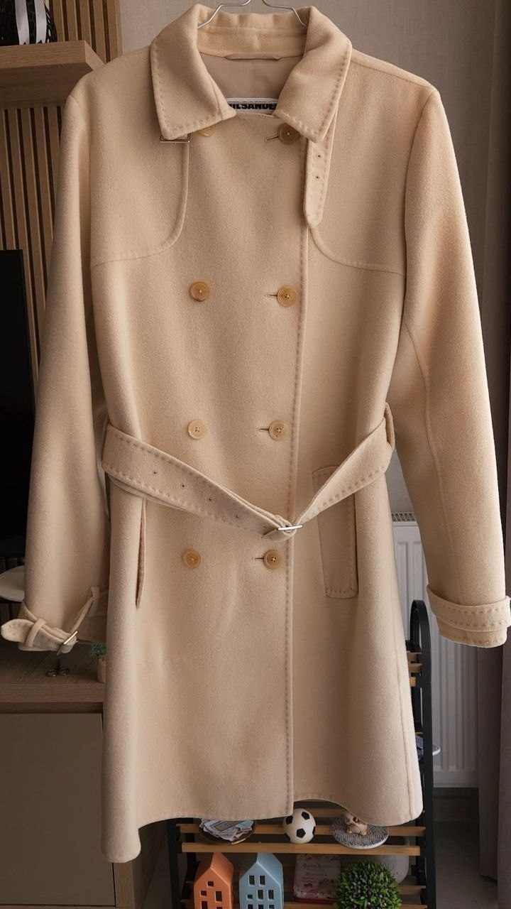 Кашемировое пальто-тренч Jil Sander, размер 38 FR