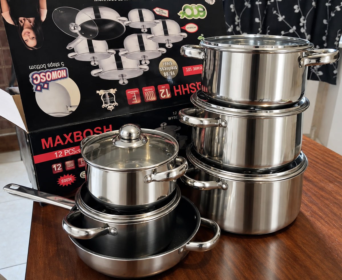 Набор кастрюль 5 шт (1,5–5 л) + сковорода 24 см