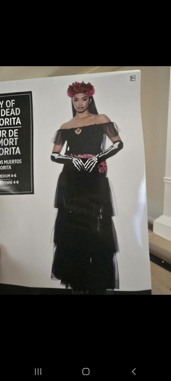 Костюм Halloween Day of the Dead Senorita XS/S