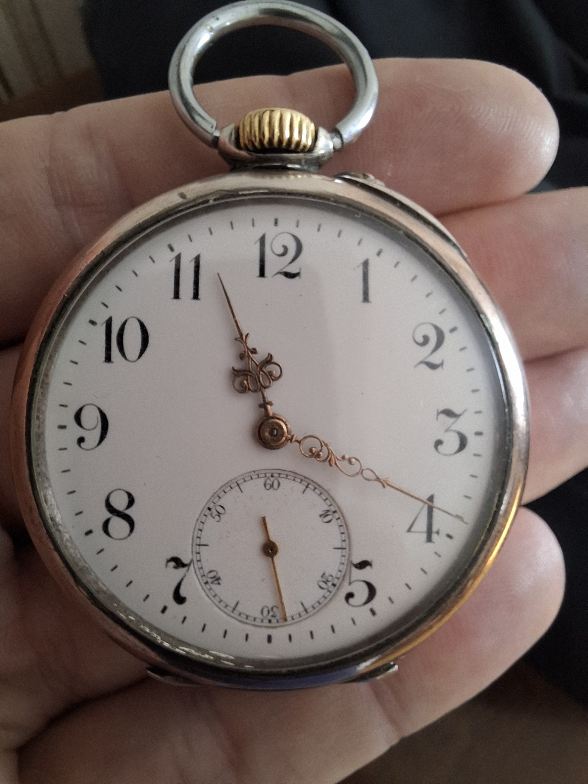 Антикварные швейцарские карманные часы Longines 1902 года