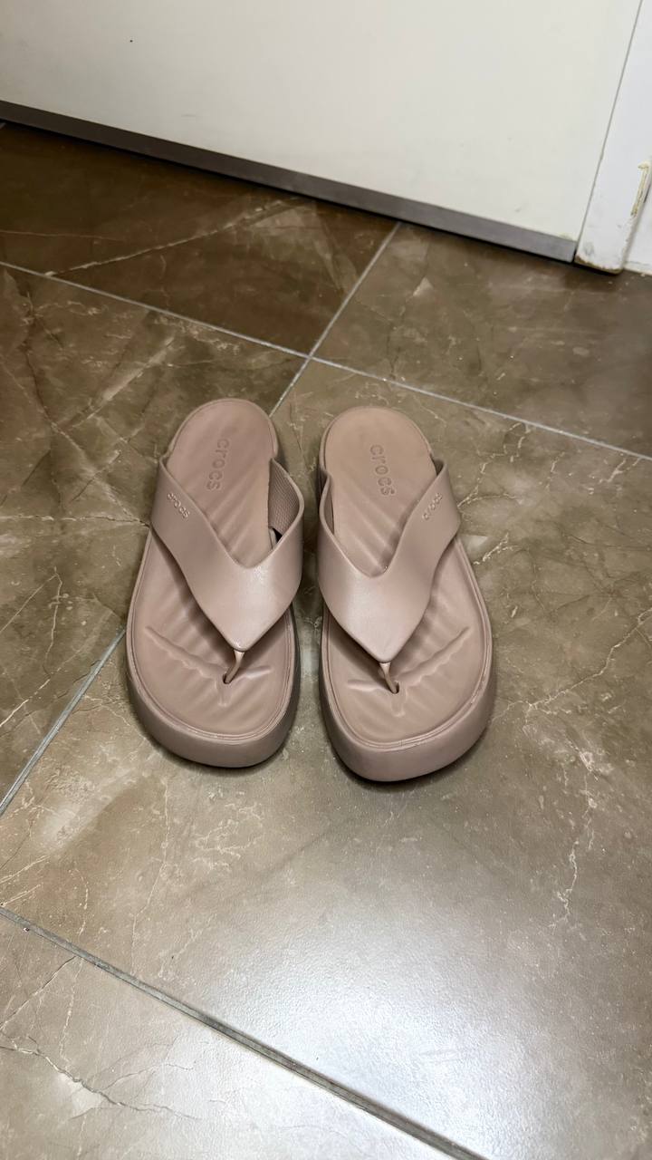 Crocs вьетнамки на платформе, размер 38-39