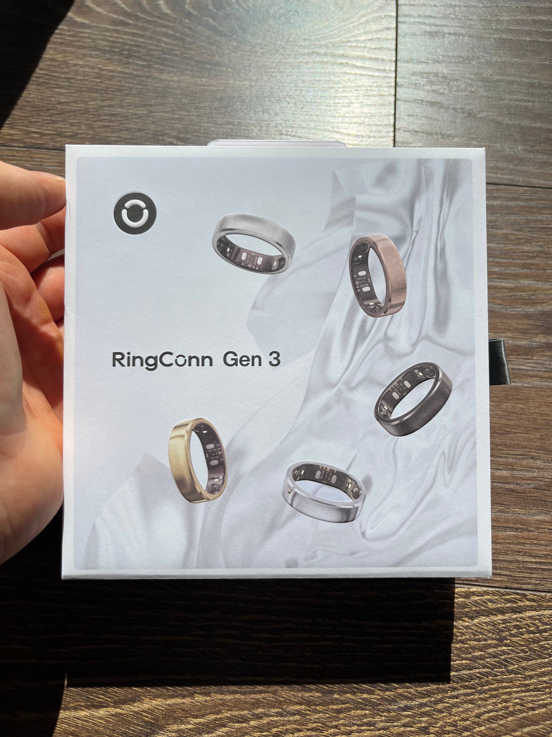 Умное кольцо RingConn Gen 3, серебро, размер 15