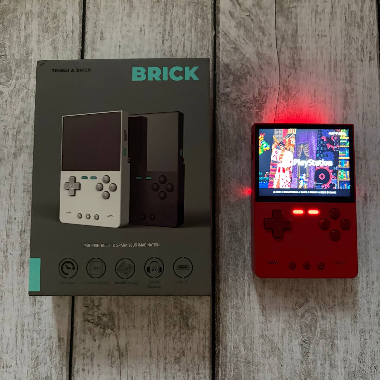 Портативная приставка TrimUI Brick с SD картой 64 ГБ