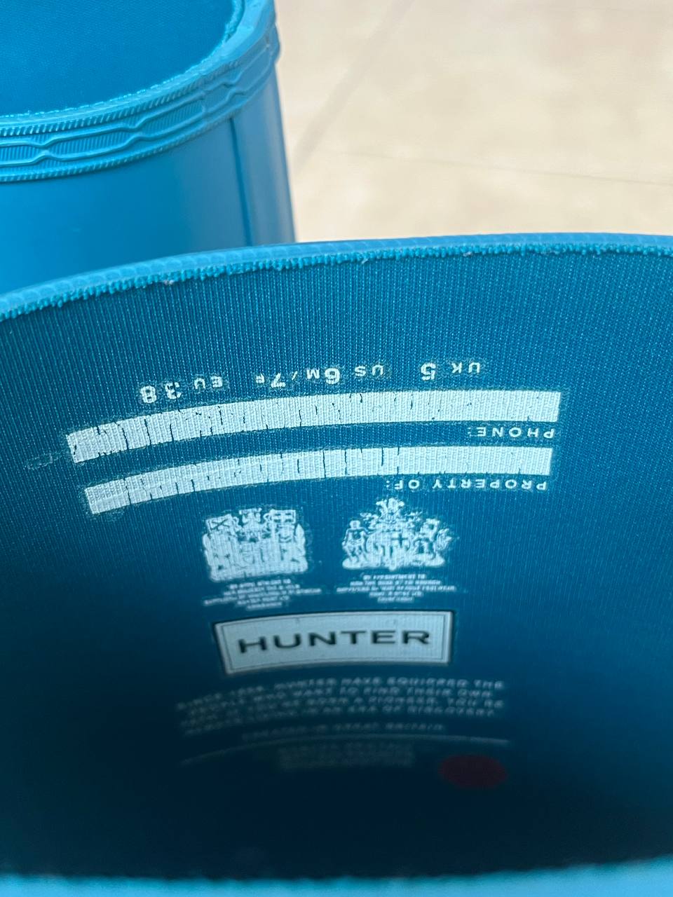 Hunter Original высокие резиновые сапоги, EU 38