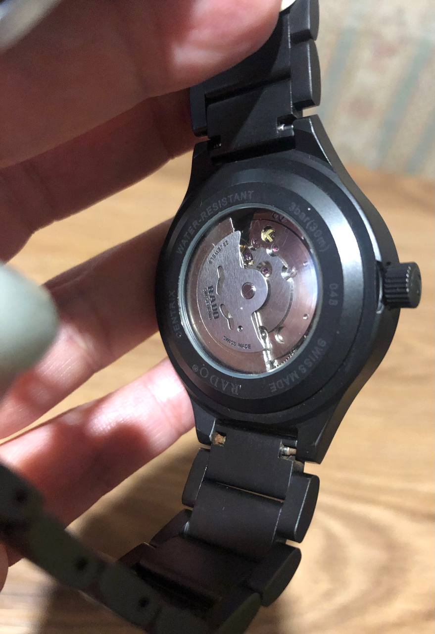 Часы RADO Swiss Made автоматические, чёрный корпус