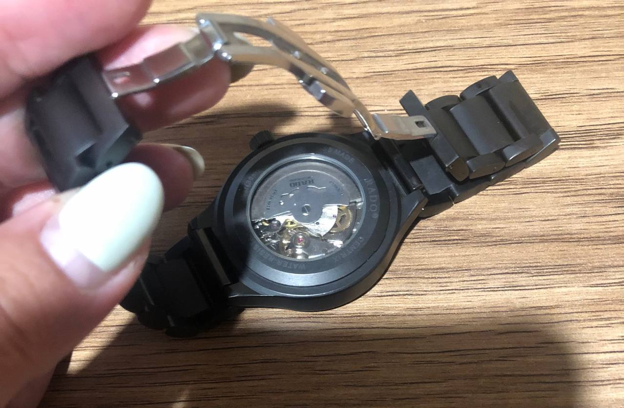 Часы RADO Swiss Made автоматические, чёрный корпус
