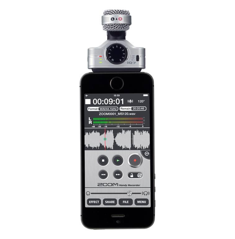 Zoom iQ7 MS стерео микрофон для iPhone и iPad