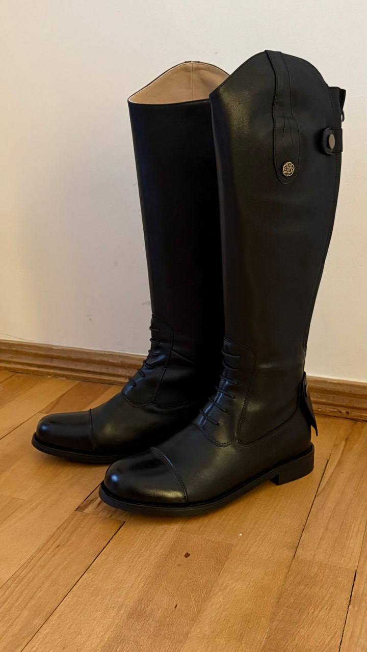 Сапоги для верховой езды, натуральная кожа, 39-40