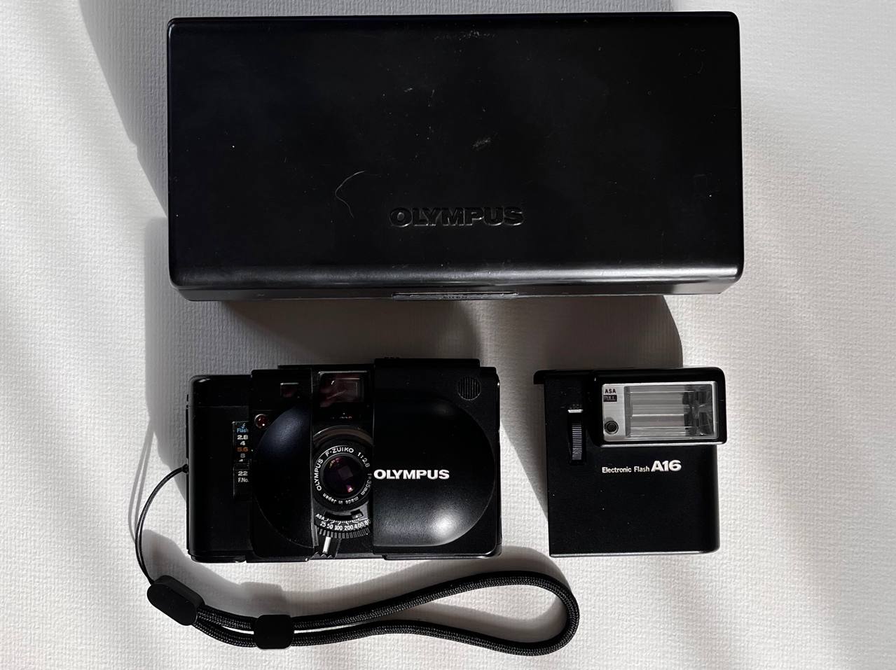 Olympus XA + A16 Flash