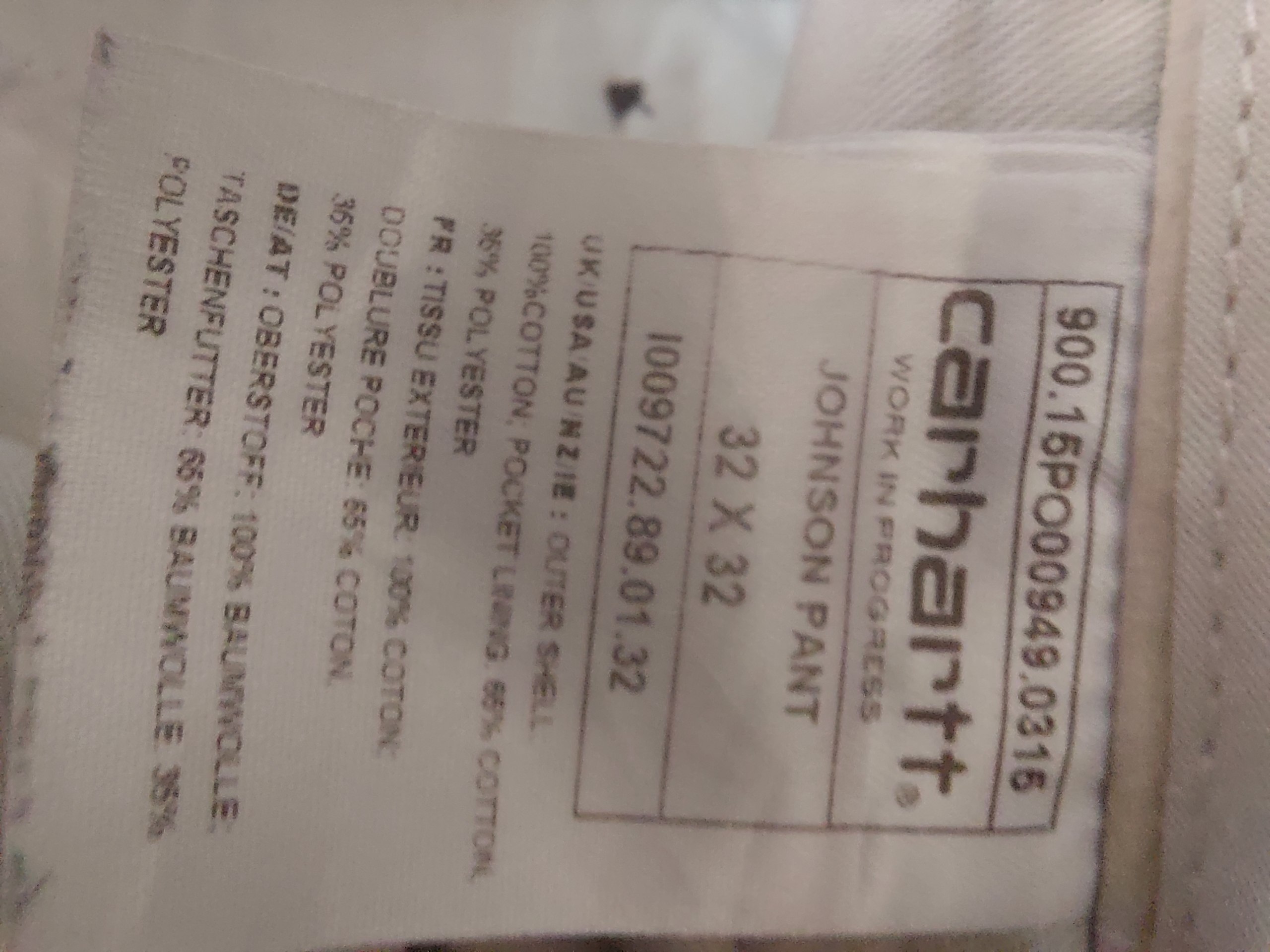 Carhartt мужские штаны, размер 32/32