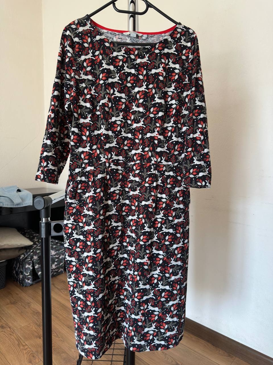 Платье Boden Penny Jersey Dress с принтом зайцы, размер L