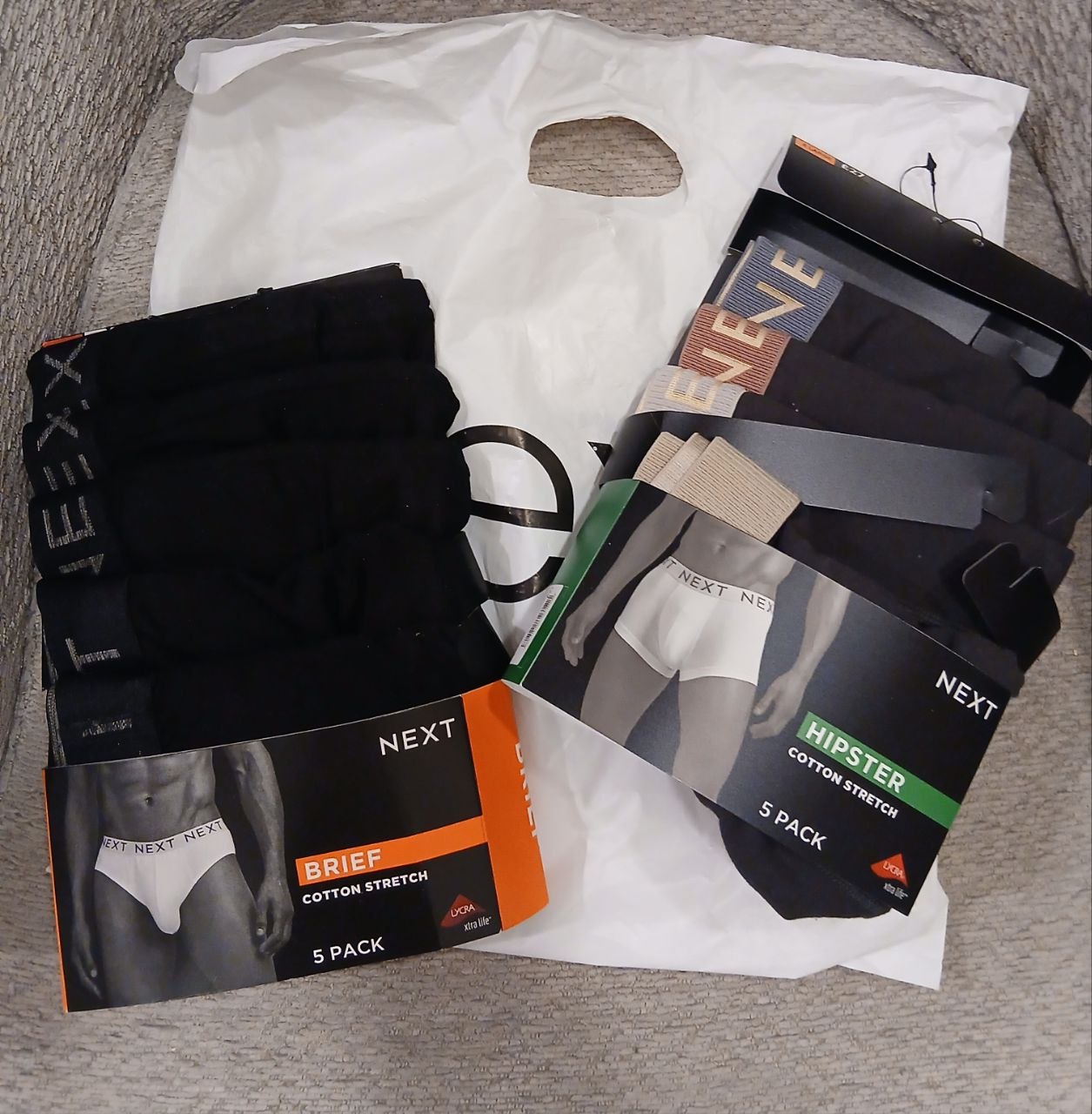 Мужские трусы NEXT Brief и Hipster, 9 шт., XL