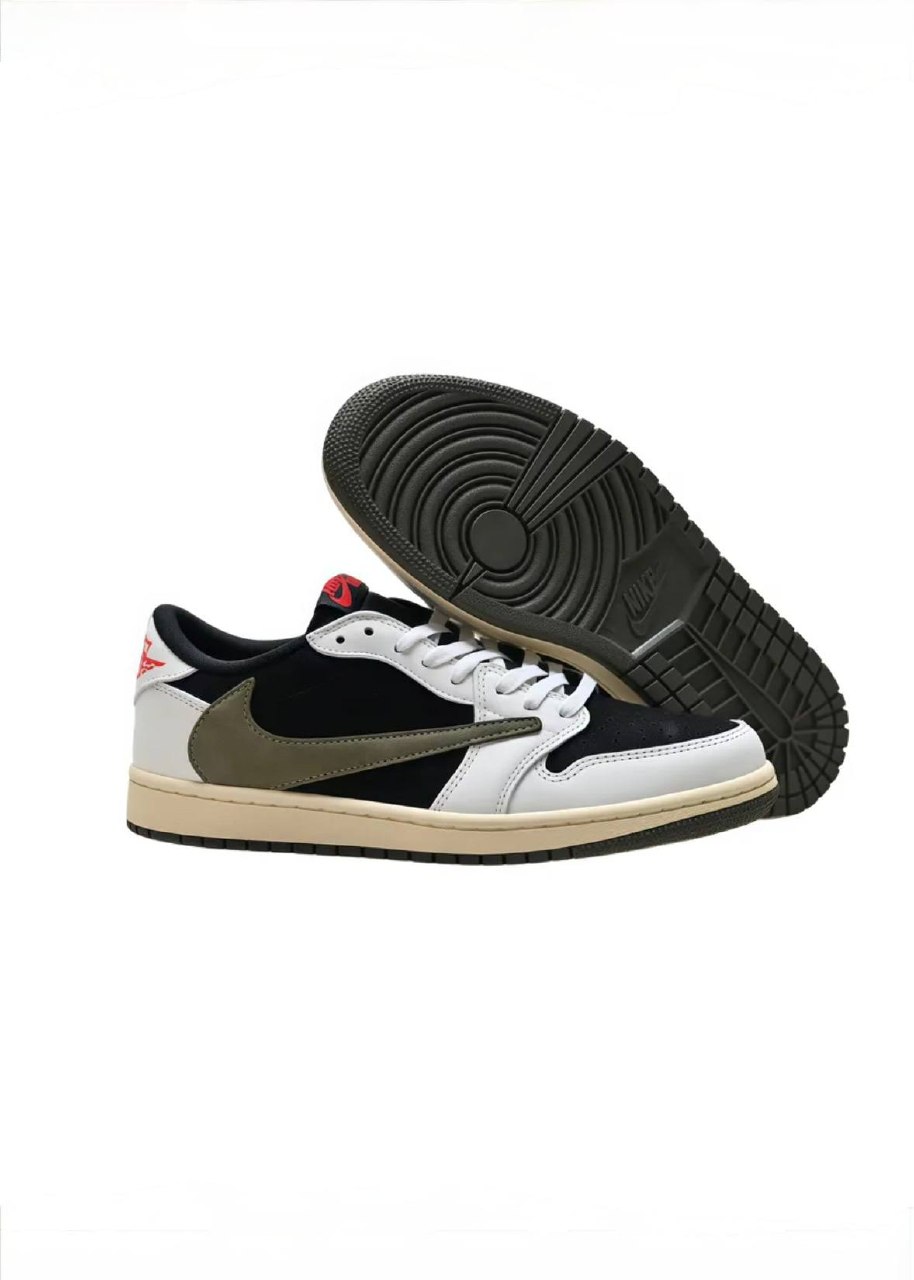 Кроссовки Travis Scott x Air Jordan 1 Low «Olive»
