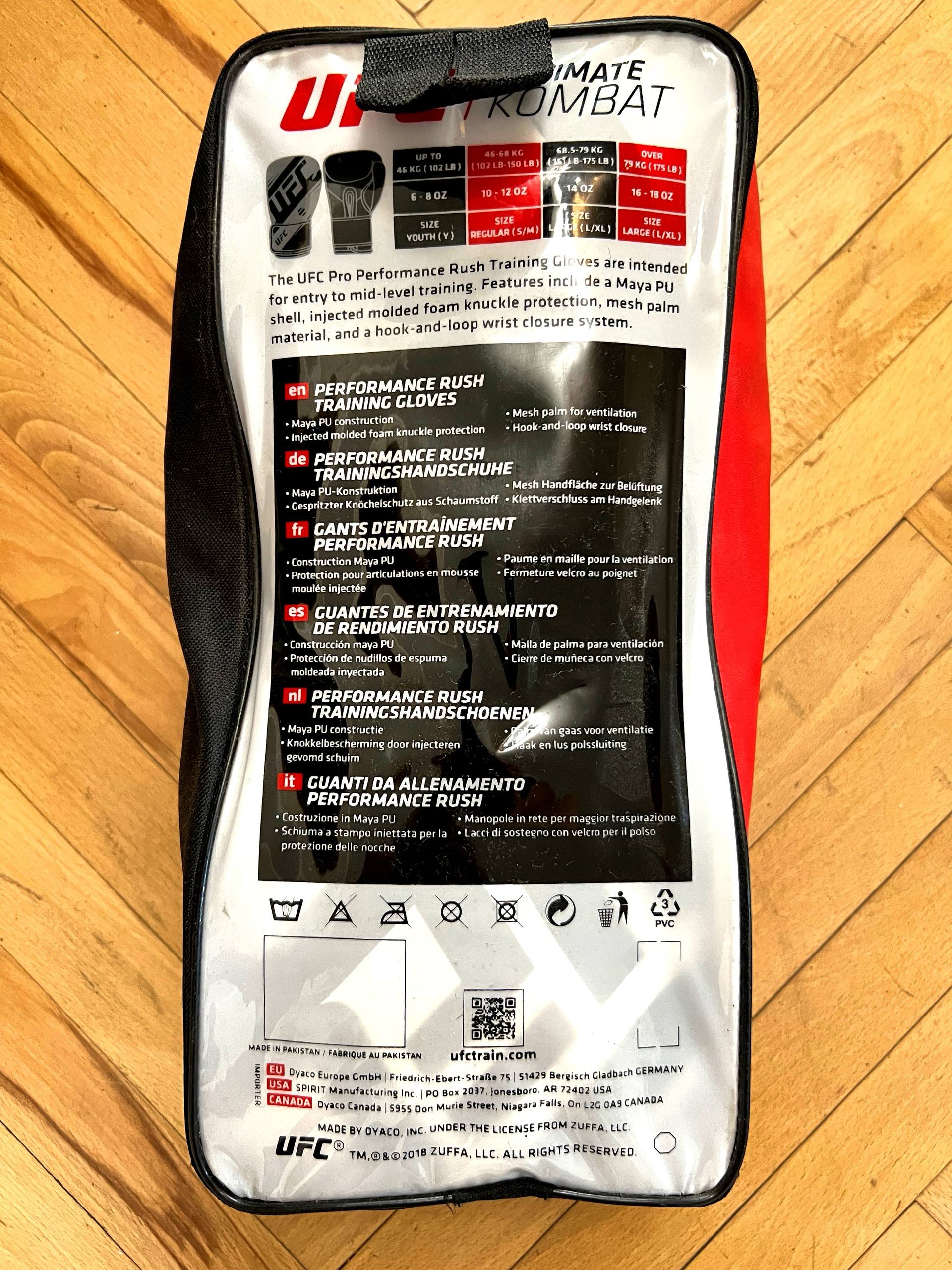 Перчатки для бокса UFC Pro 14oz + чехол + бинты