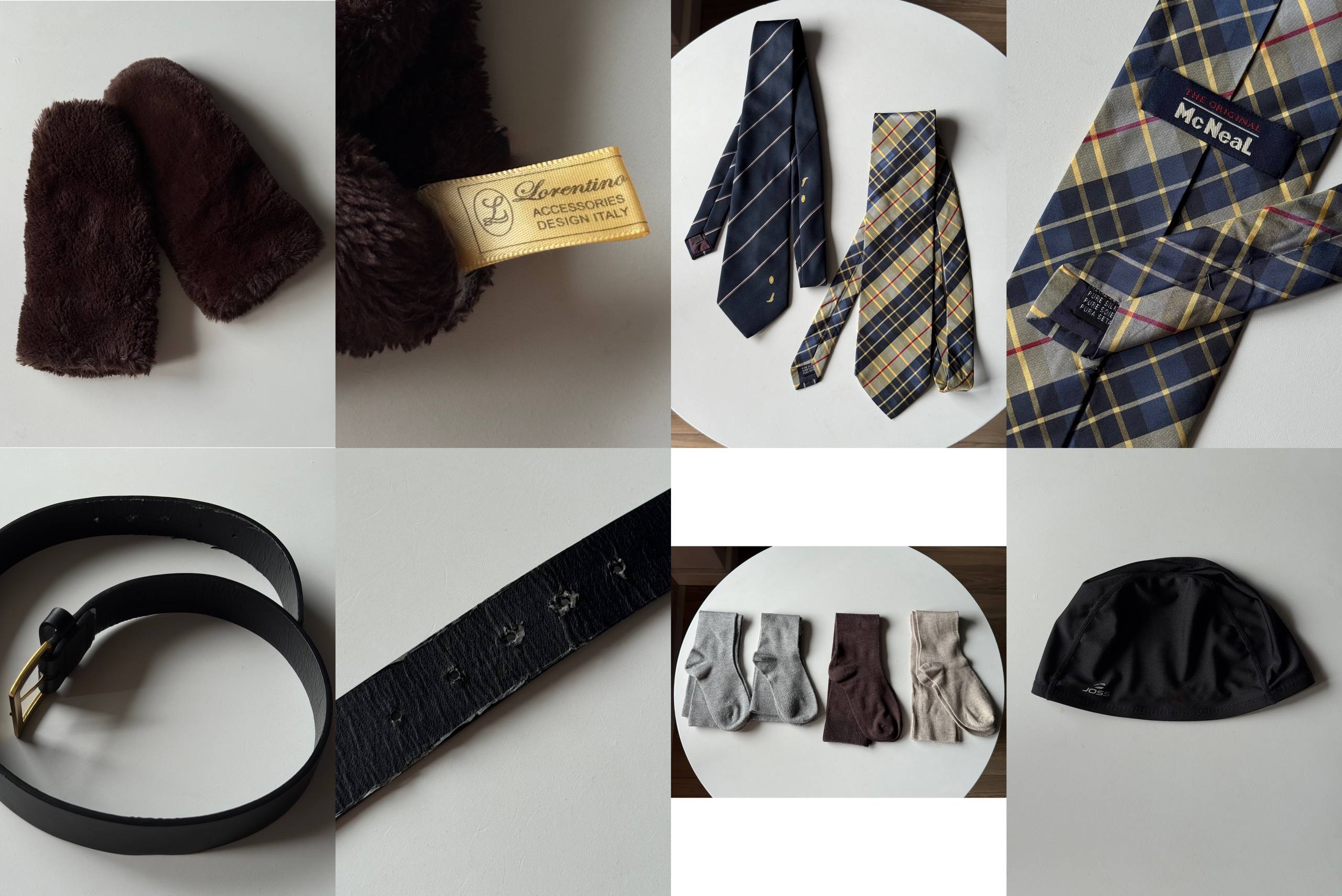 Галстук McNeal (Pure Silk) + тёмно-синий галстук