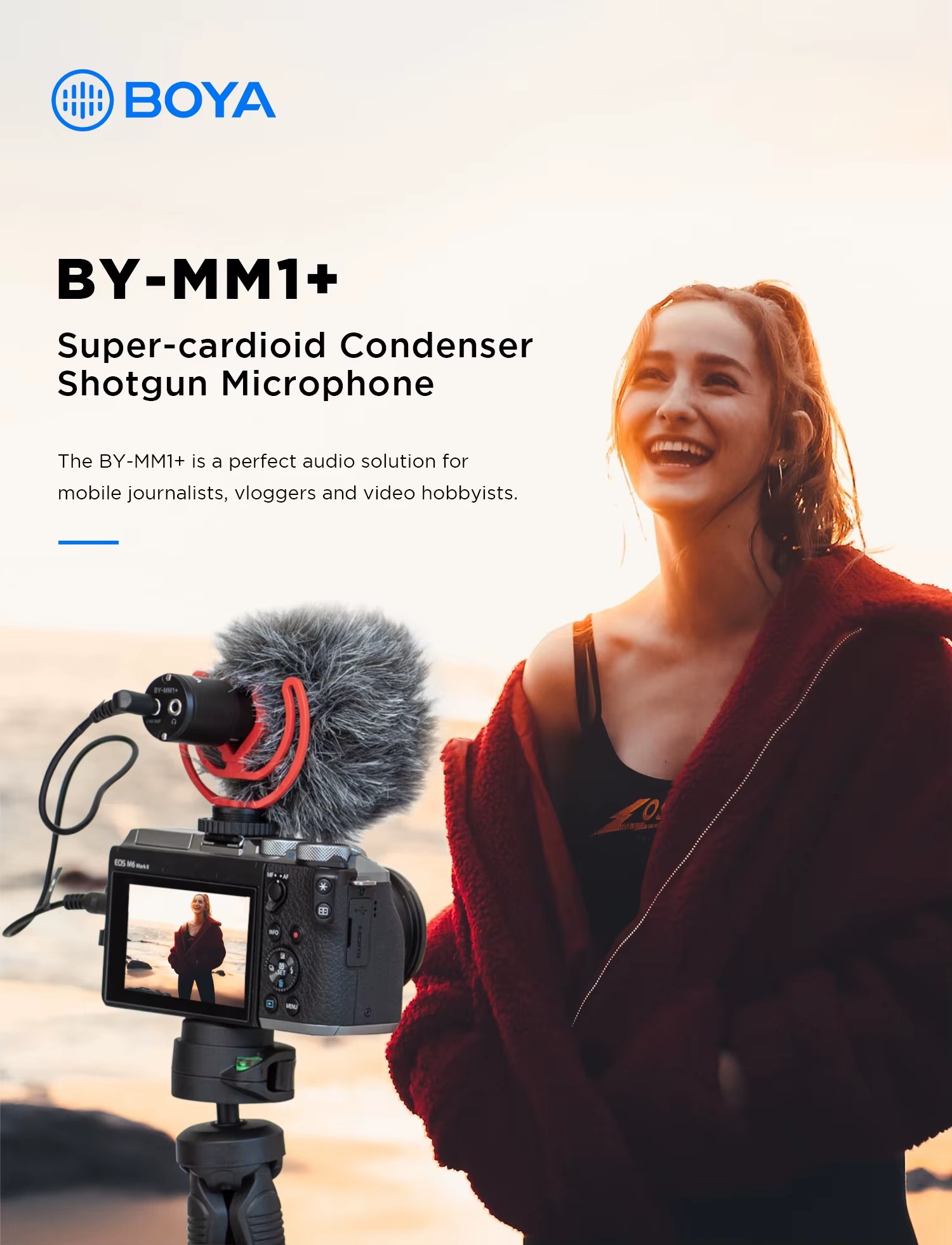 Микрофон Boya BY-MM1+ (Super Cardioid Condenser Shotgun)