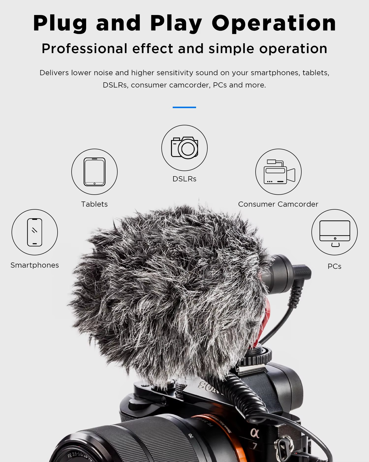 Микрофон Boya BY-MM1+ (Super Cardioid Condenser Shotgun)