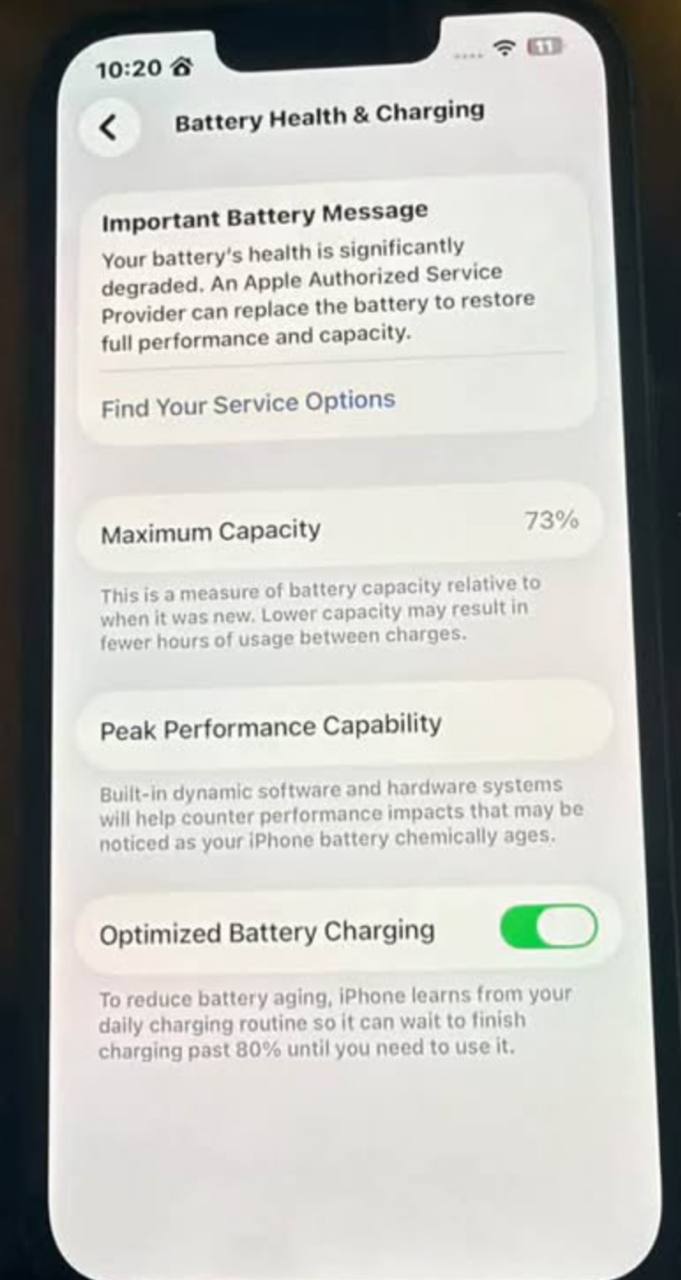 iPhone 13 Pro 73% АКБ