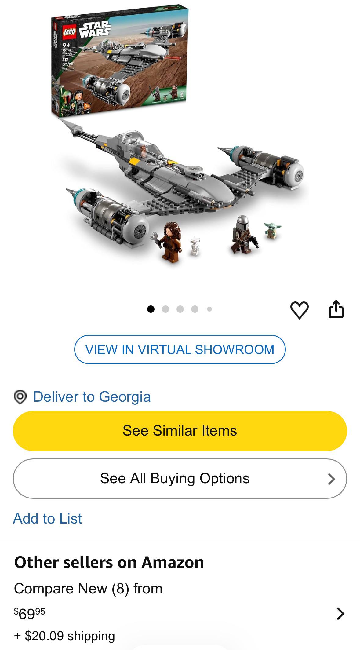 Конструктор Lego Star Wars Mandalorian с коробкой и инструкцией
