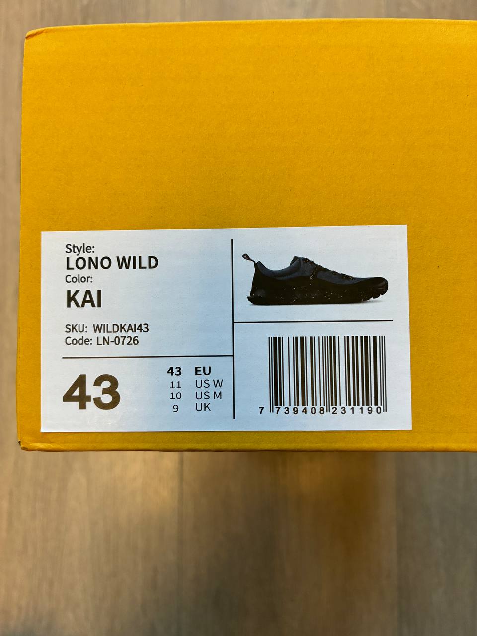 Барефуты Lono WILD Outdoor Trail Hiking, размер 43