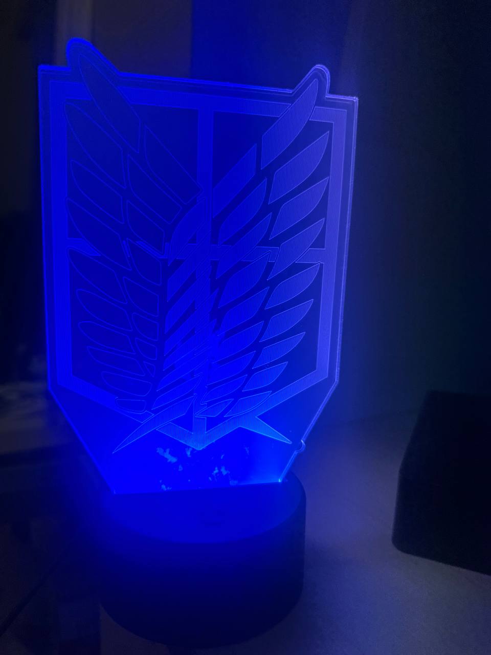 3D LED светильник Attack on Titan