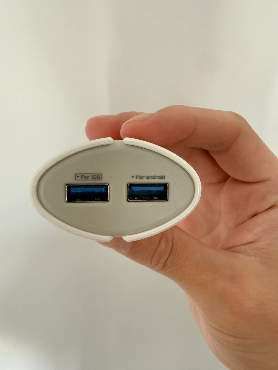 Сетевое зарядное устройство 2×USB White