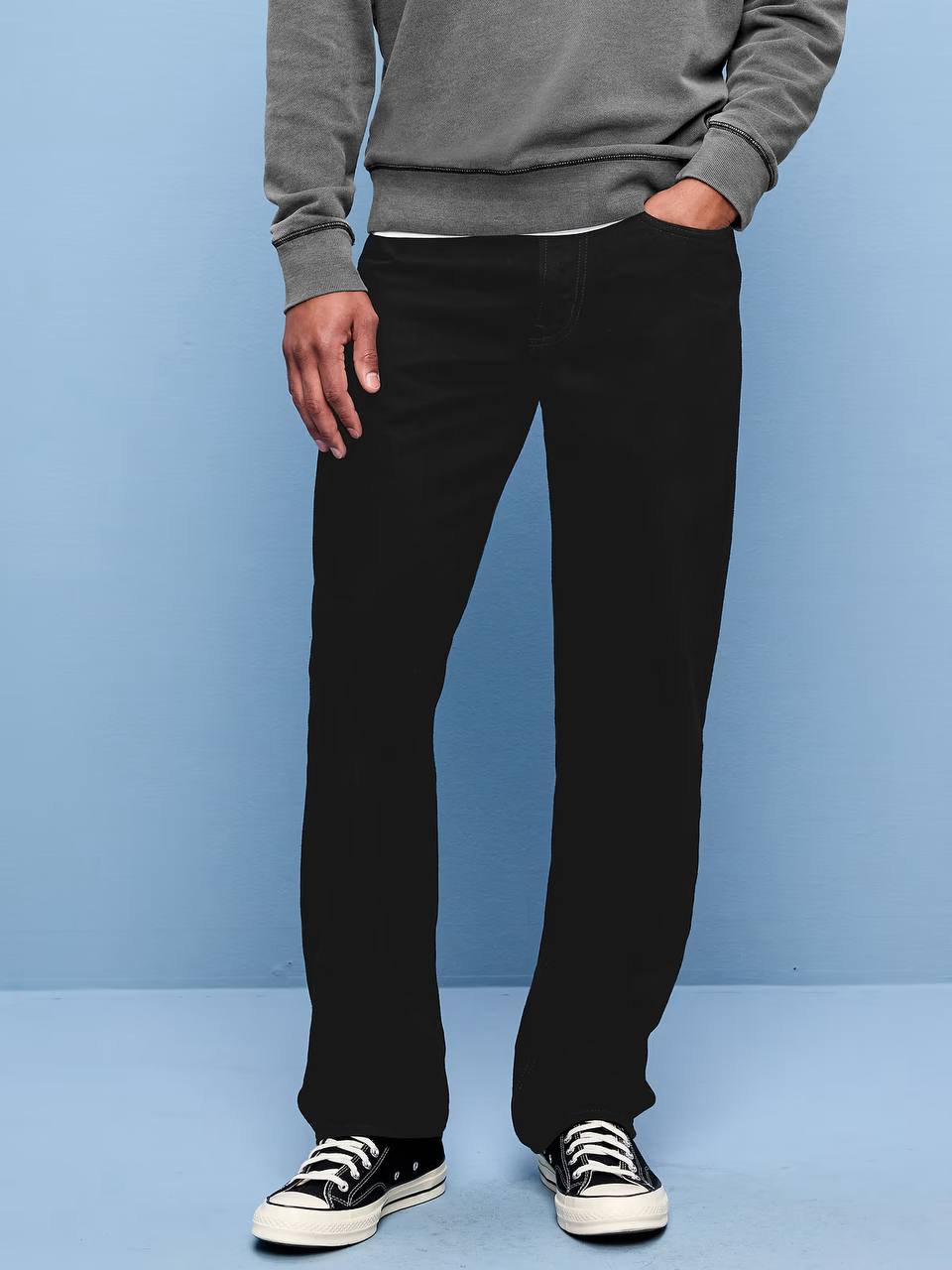 Мужские черные джинсы Old Navy Structured Loose 32/32